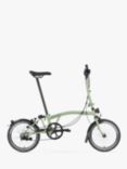 Brompton C Line Explore High Handlebar Folding Bike, Matcha Green