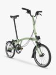 Brompton C Line Explore High Handlebar Folding Bike, Matcha Green