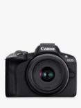 Canon EOS R50 Compact System Camera with RF-S 18-45mm Zoom Lens, 4K Ultra HD, 24.2MP, Wi-Fi, Bluetooth, OLED EVF, 3” Vari-Angle Touch Screen