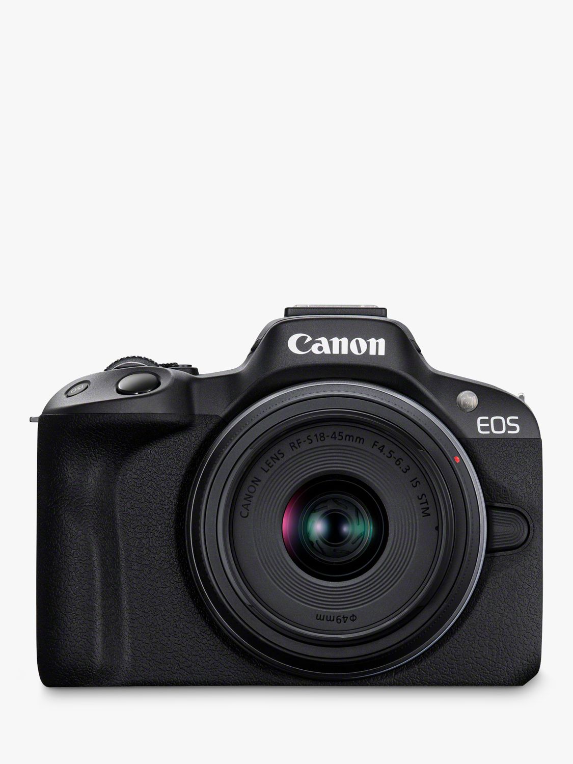 Canon EOS R50 Compact System Camera with RF-S 18-45mm Zoom Lens, 4K Ultra HD, 24.2MP, Wi-Fi