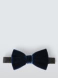 John Lewis Velvet Silk Blend Bow Tie, Navy