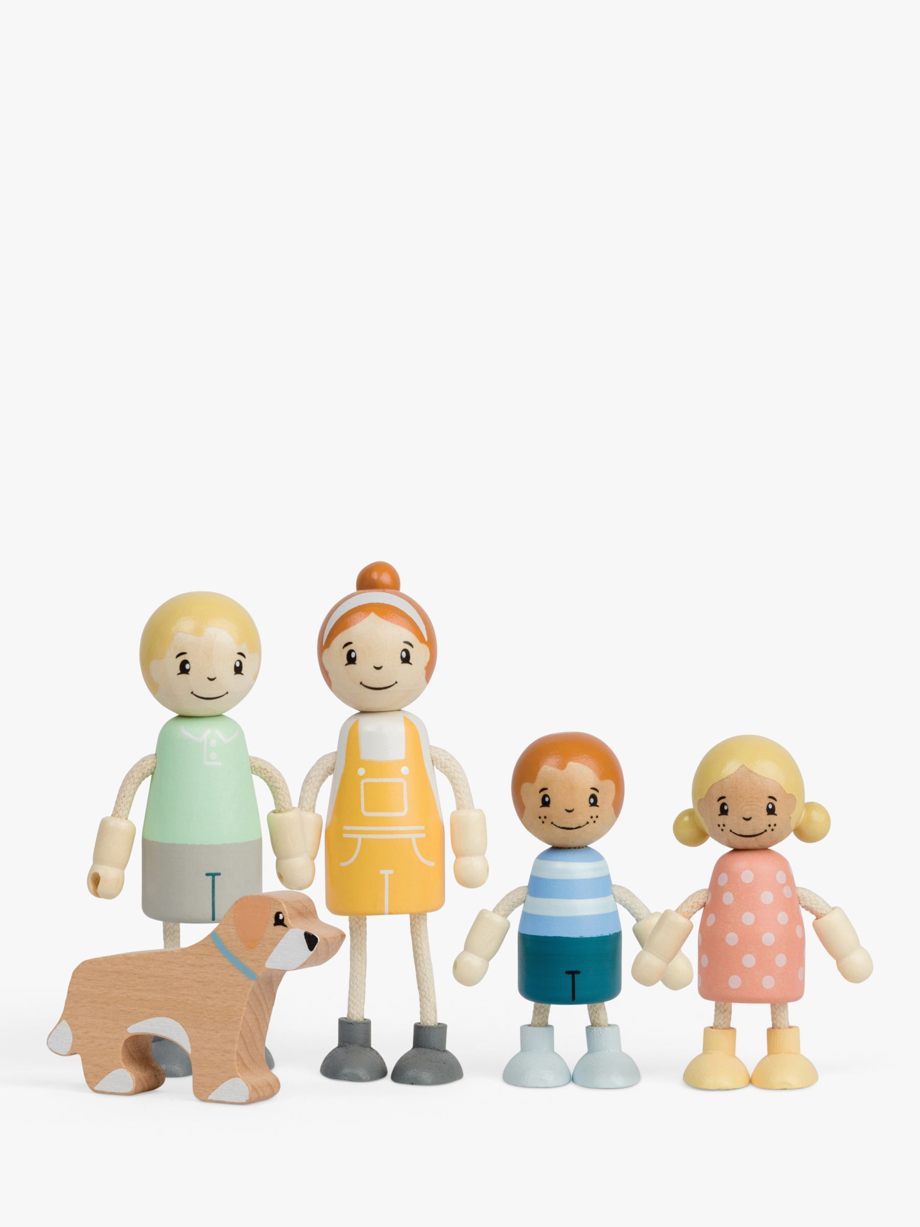 John Lewis Odney Wooden Doll's House Family Set