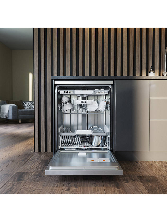Buy Miele G5310 SC Front Active Plus Freestanding Dishwasher Online at johnlewis.com
