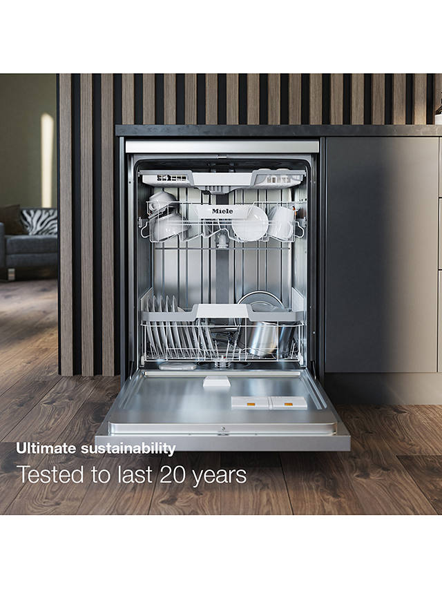 Buy Miele G5150 SCVi Active Fully Integrated Dishwasher, White Online at johnlewis.com