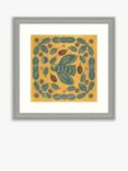 Kate Millbank - 'Owl Oak' Framed Print & Mount, 45 x 45cm, Yellow/Multi