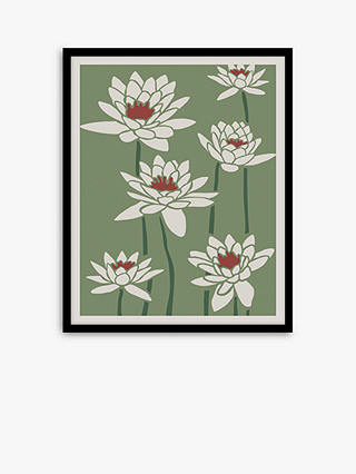 John Lewis ANYDAY 'Flowers Tokyo' Framed Print, 52 x 42cm, Green