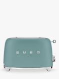 Smeg TSF01 2-Slice Toaster, Emerald Green