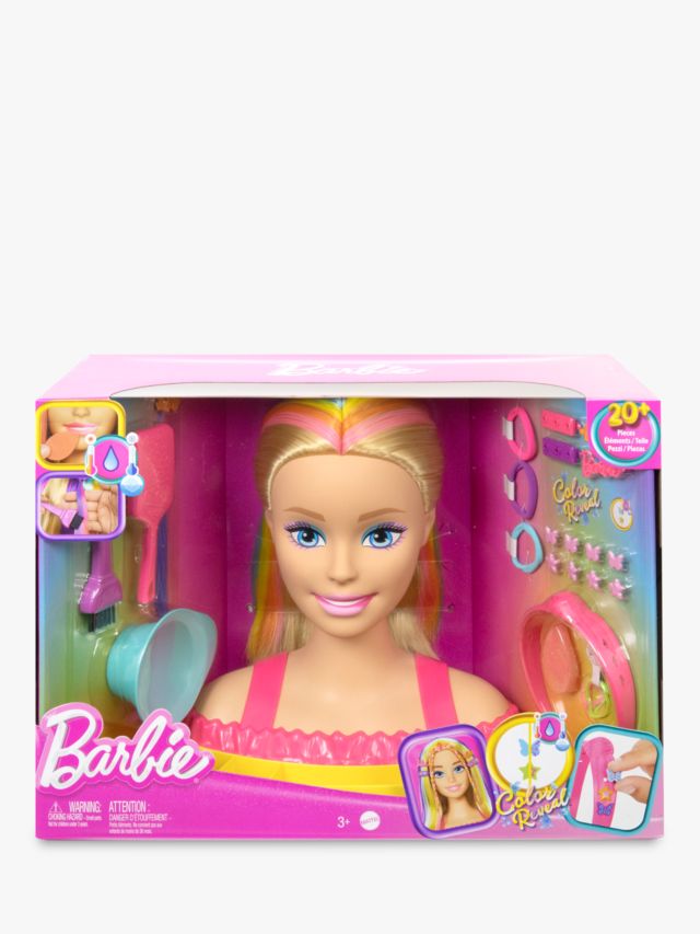 Barbie Deluxe Styling Head, Blonde Rainbow Hair