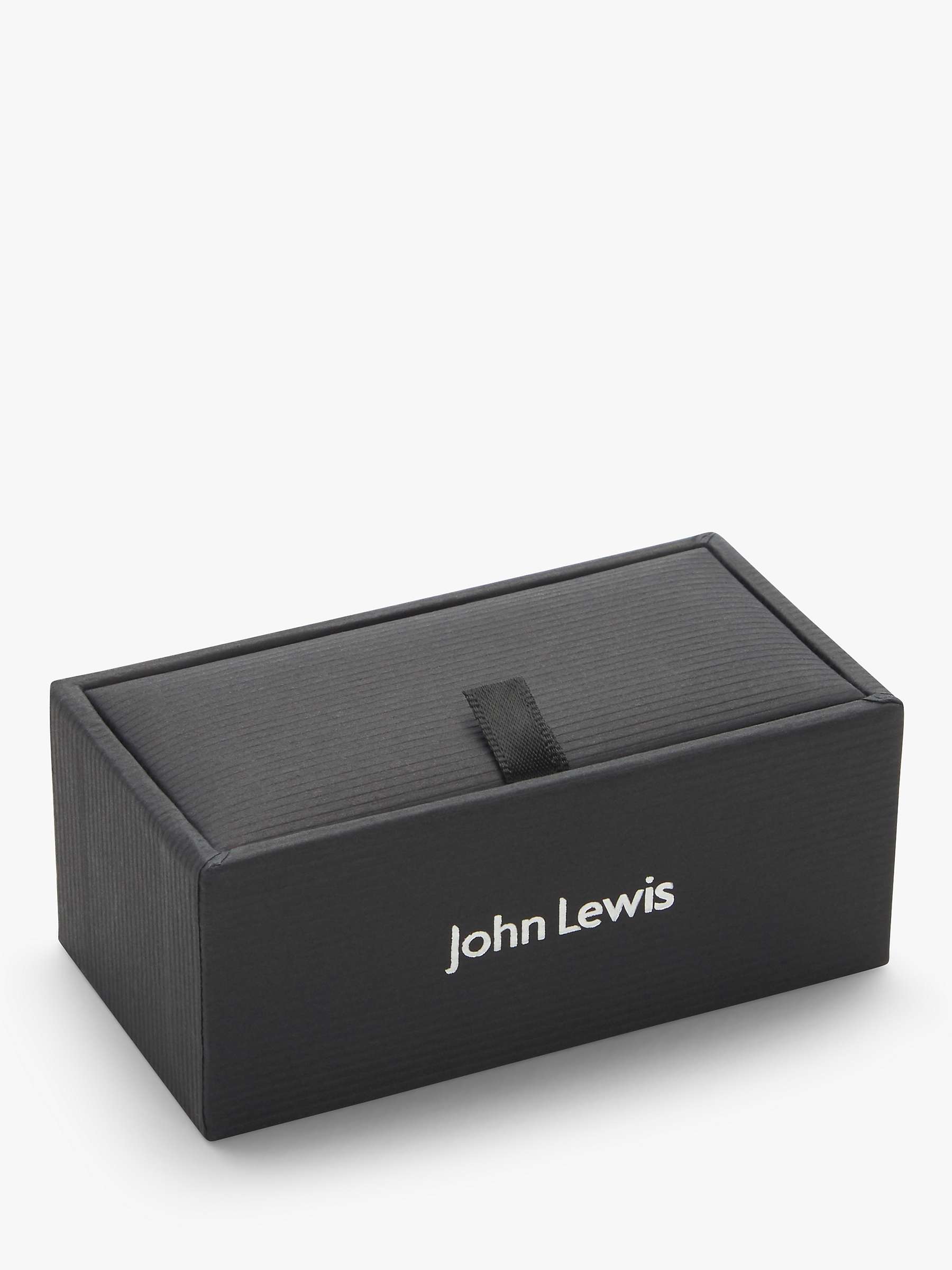 Buy John Lewis Round Goldstone Cufflinks, Blue Online at johnlewis.com