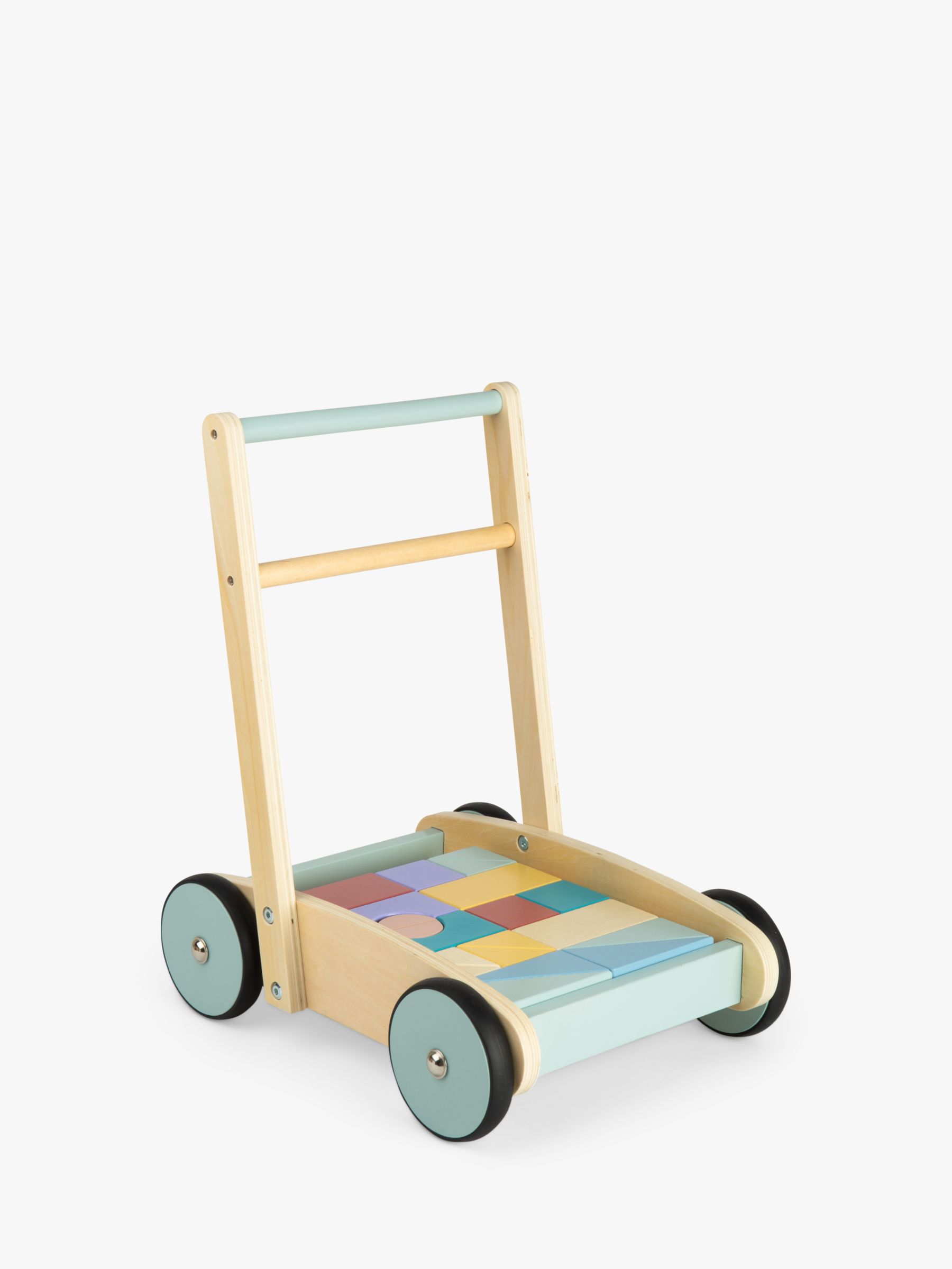 Baby walker with store blocks