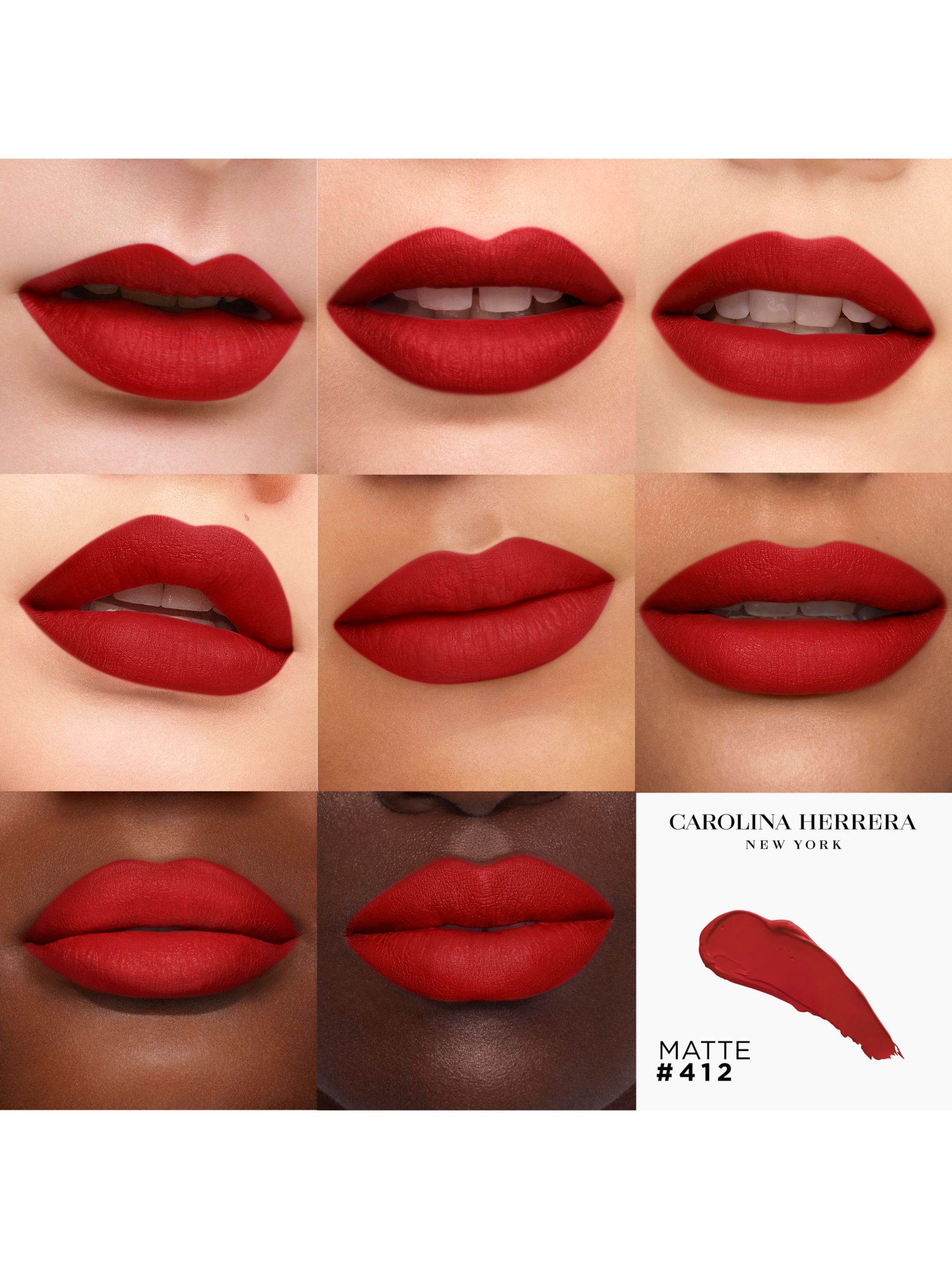 Carolina Herrera red Ch Lip Matte Red Obsession - N417 20