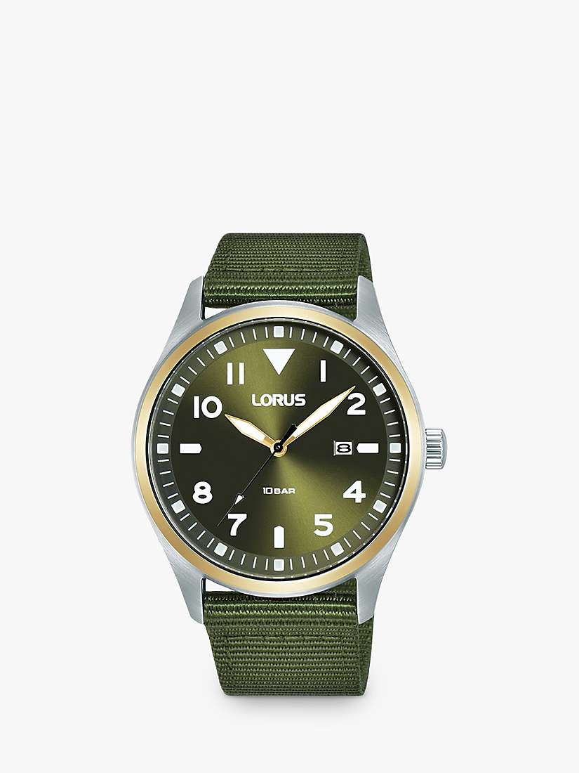 Buy Lorus Men's Sunray Dial Nato Strap Watch Online at johnlewis.com