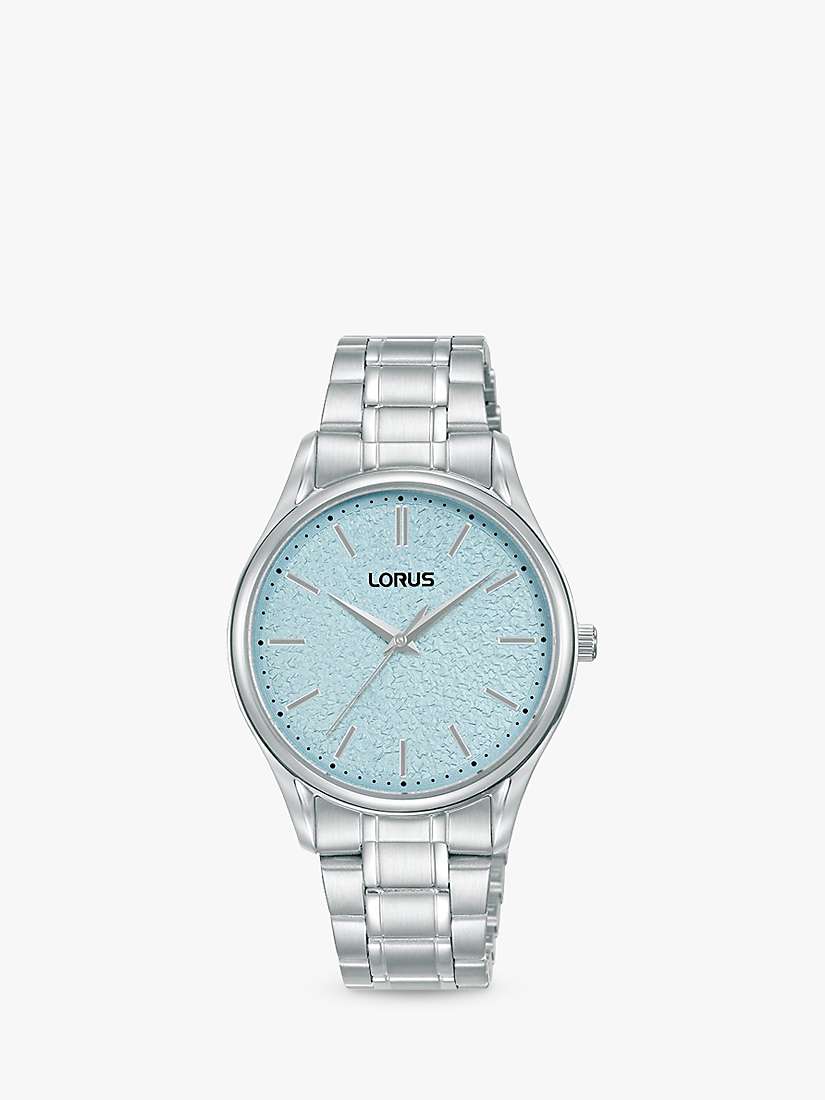 Buy Lorus Women's Moon Surface Dial Bracelet Strap Watch Online at johnlewis.com