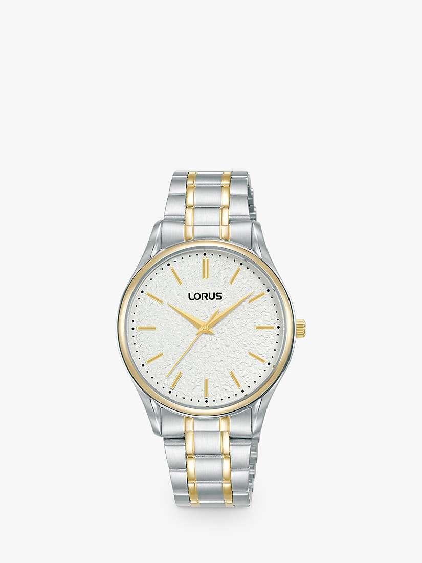 Buy Lorus Women's Moon Surface Dial Bracelet Strap Watch Online at johnlewis.com