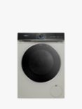 Siemens iQ700 WG56B2ATGB Freestanding Washing Machine, 10kg Load, 1600rpm Spin, Silver Inox