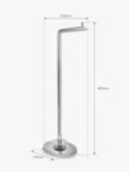 Robert Welch Oblique Floor-Standing Stainless Steel Toilet Roll Butler/Holder