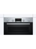 Bosch Series 4 NBS533BS0B Built Under Electric Double Oven, Stainless Steel