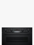 Bosch Series 4 NBS533BB0B Built Under Electric Double Oven, Black