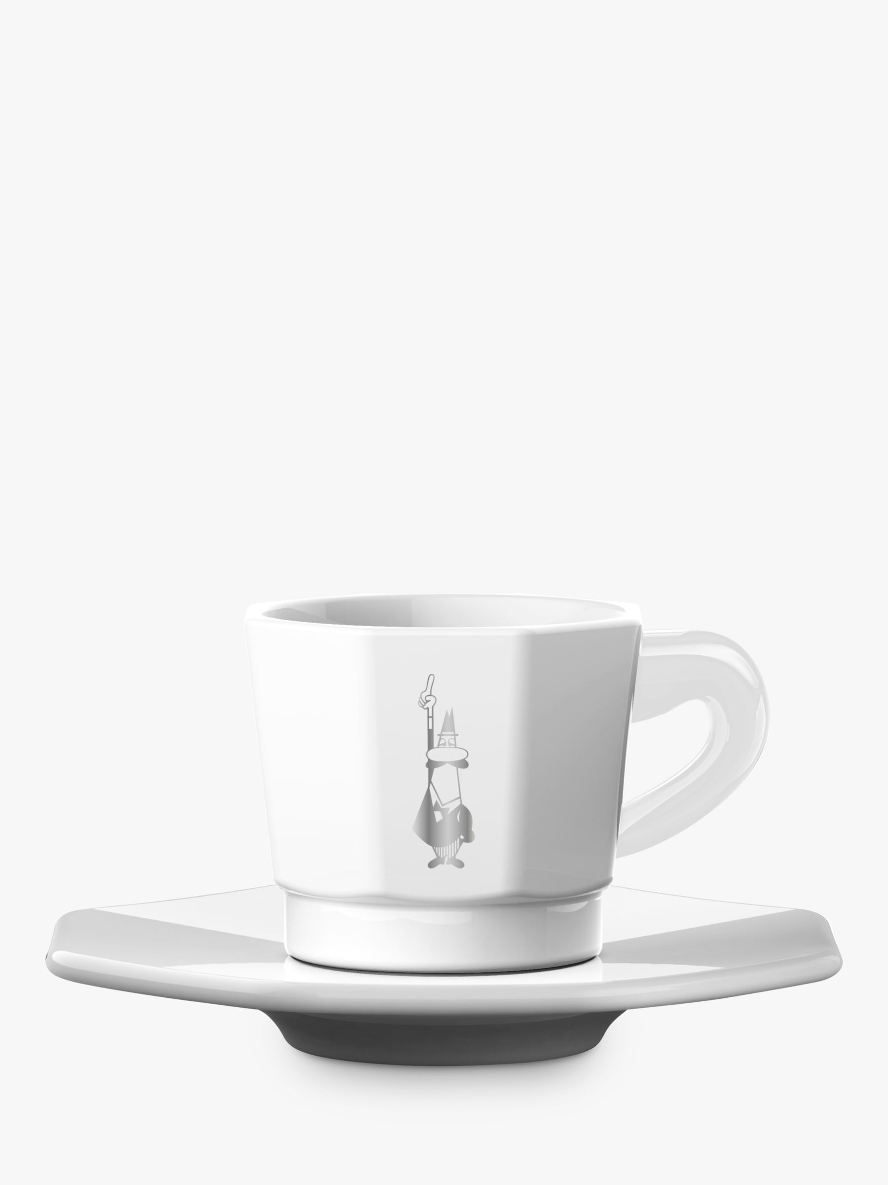 John Lewis & Partners Stackable Espresso Cups & Stand, Set of 4