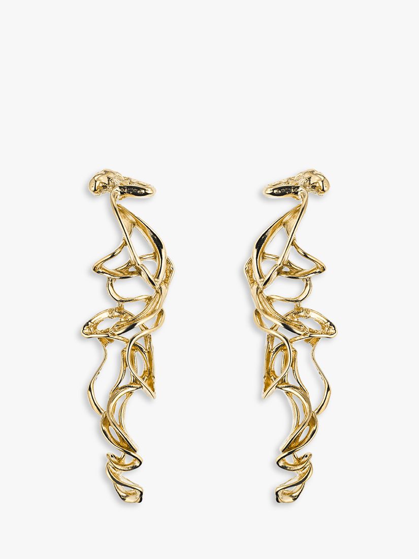 Buy Deborah Blyth Amara Long Drop Earrings, Gold Online at johnlewis.com