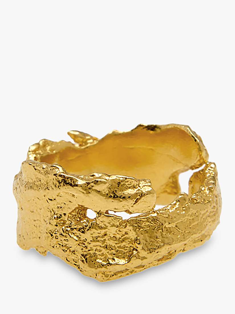 Buy Deborah Blyth Bark Adjustable Ring, Gold Online at johnlewis.com