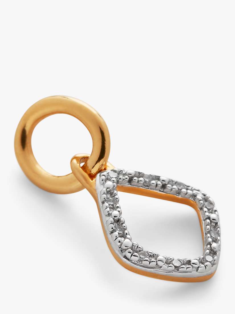 Buy Monica Vinader Riva Mini Kite Diamond Necklace, Gold Online at johnlewis.com