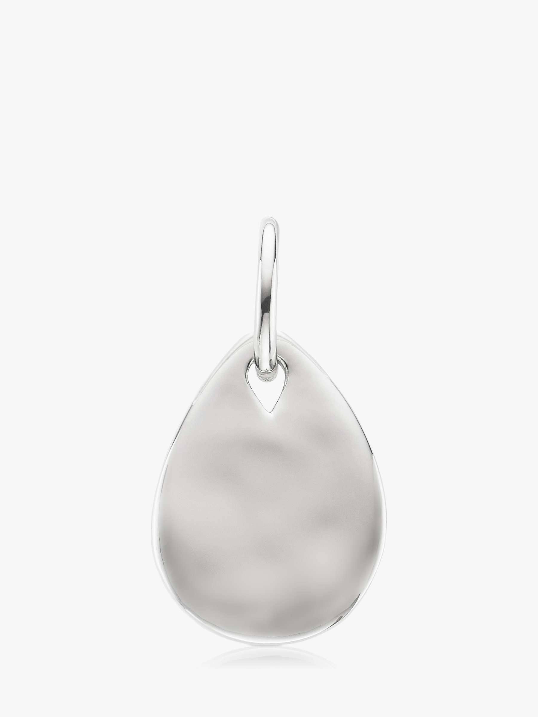 Buy Monica Vinader Ziggy Mini Petal Pendant Necklace, Silver Online at johnlewis.com