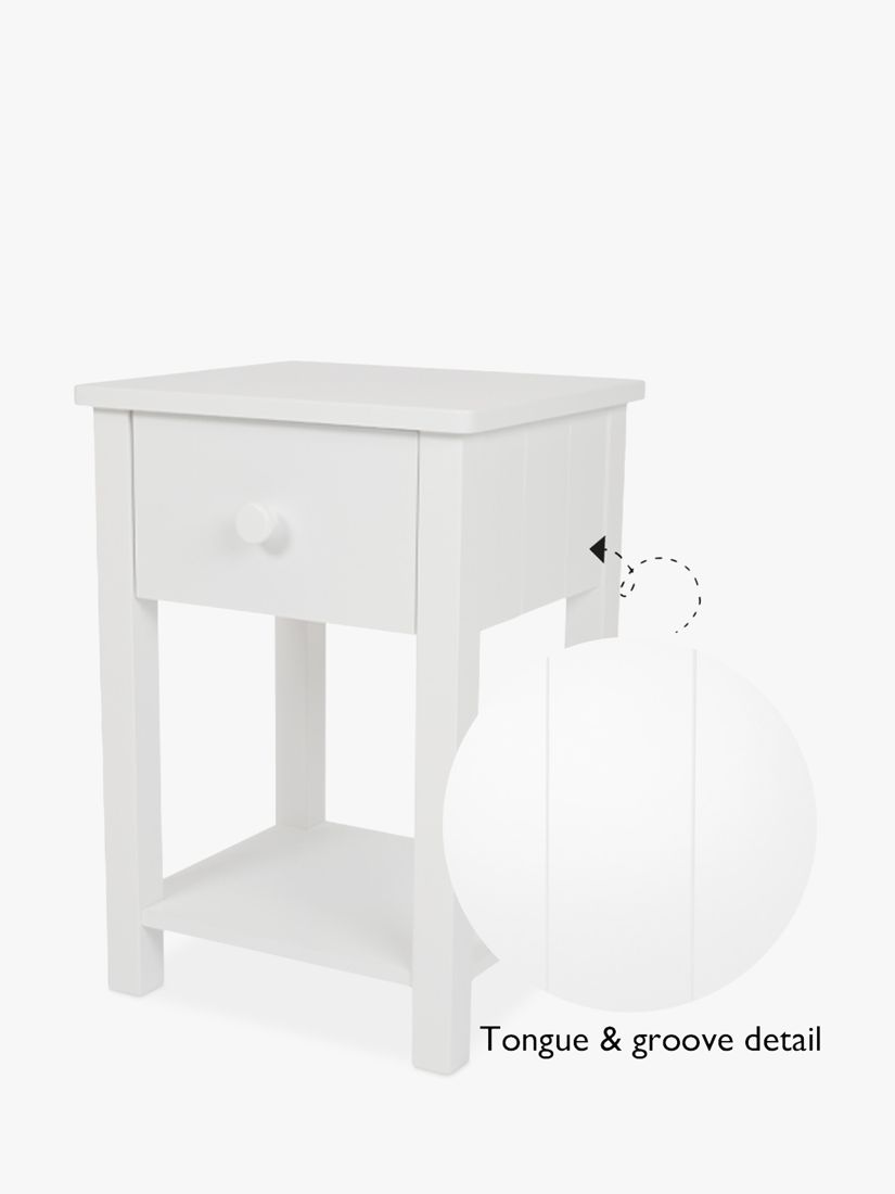 White bedside table 2024 john lewis