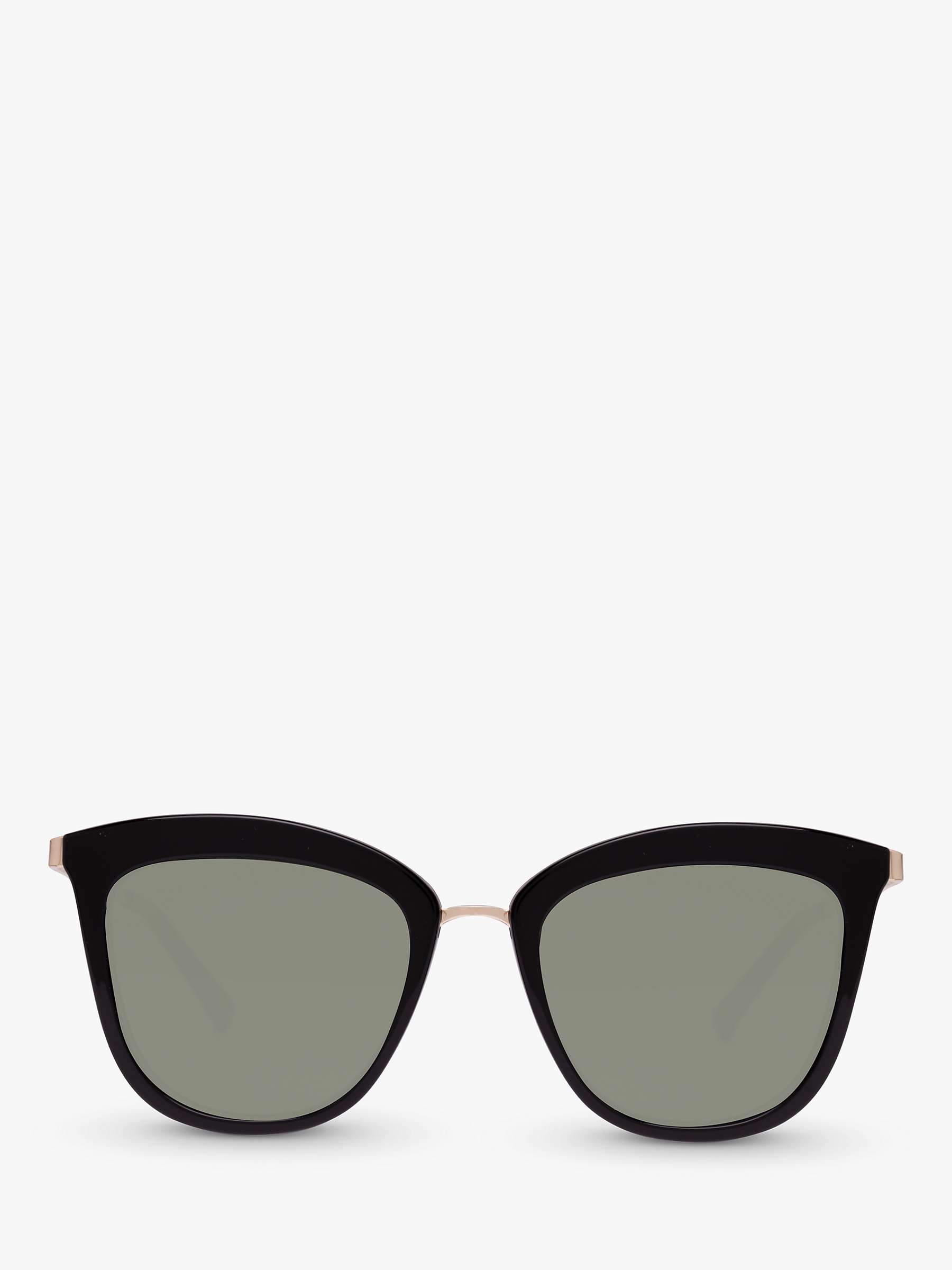 Buy Le Specs Women's Caliente Cat's Eye Sunglasses, Black Gold Online at johnlewis.com