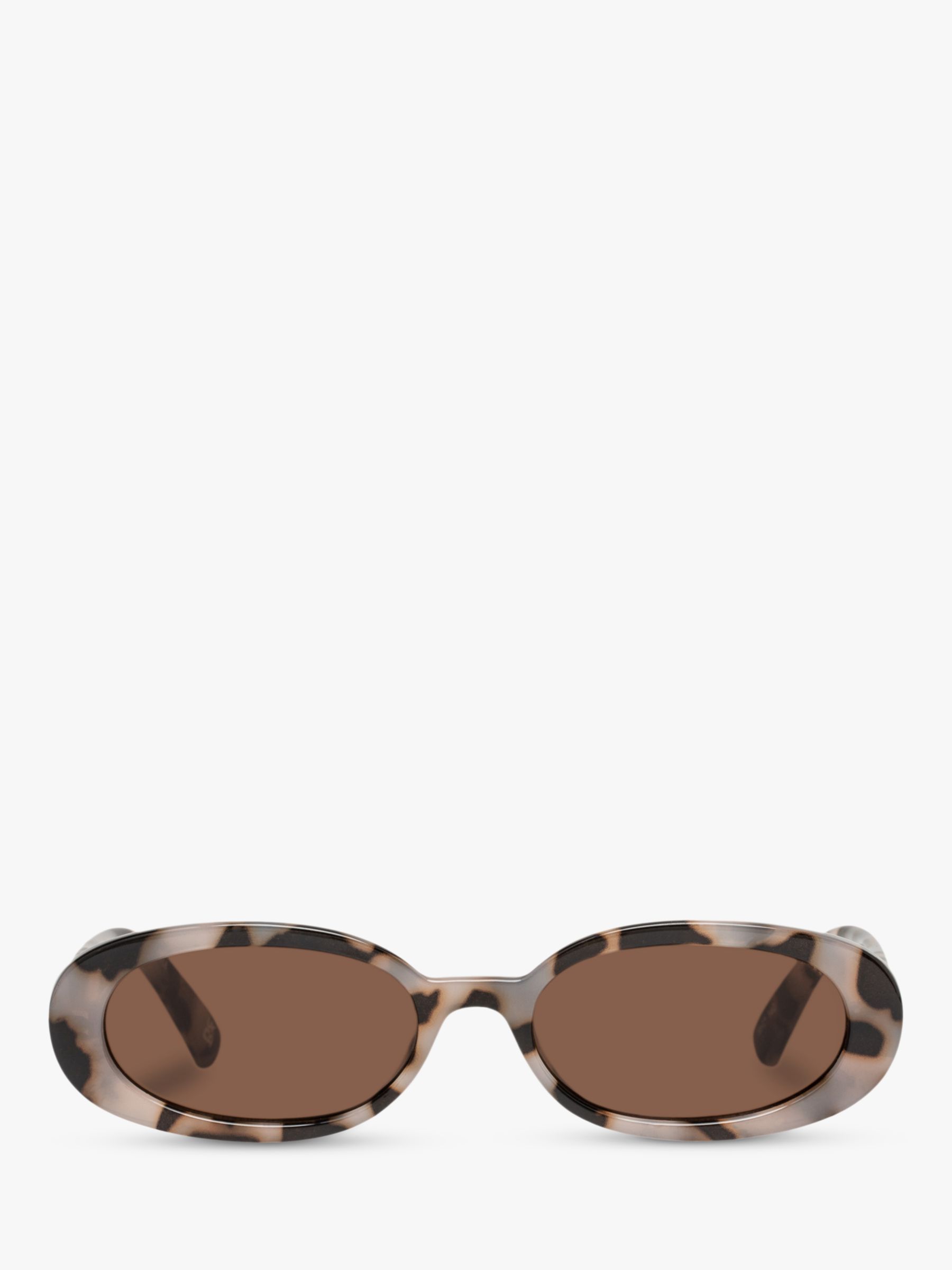 Buy Le Specs L5000176 Women's Outta Love Oval Sunglasses, Tortoise/Brown Online at johnlewis.com