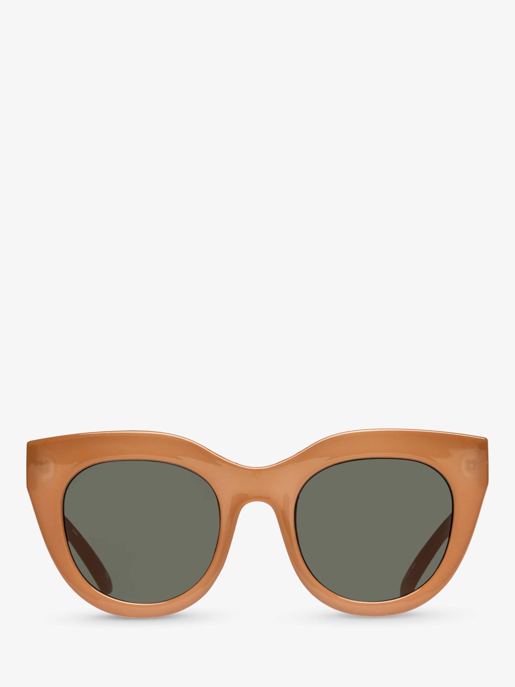 Le Specs Women's Air Heart Cat's Eye Sunglasses, Tan