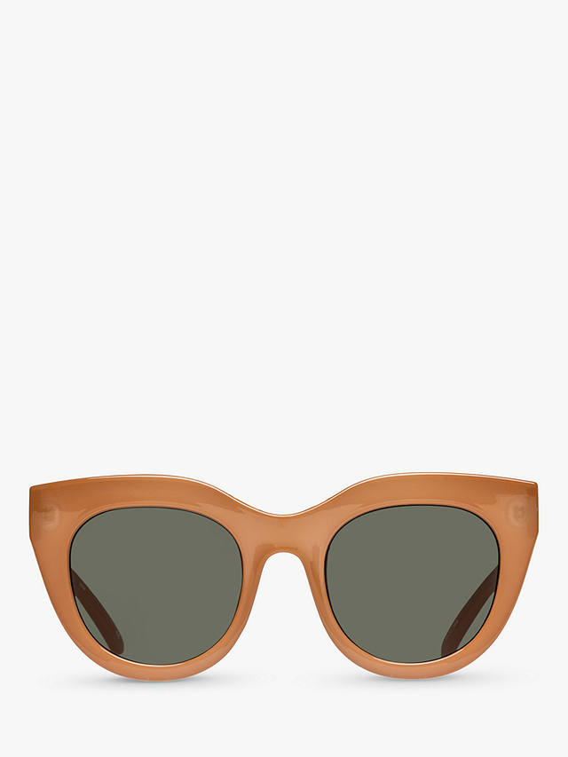 Le Specs Women's Air Heart Cat's Eye Sunglasses, Tan