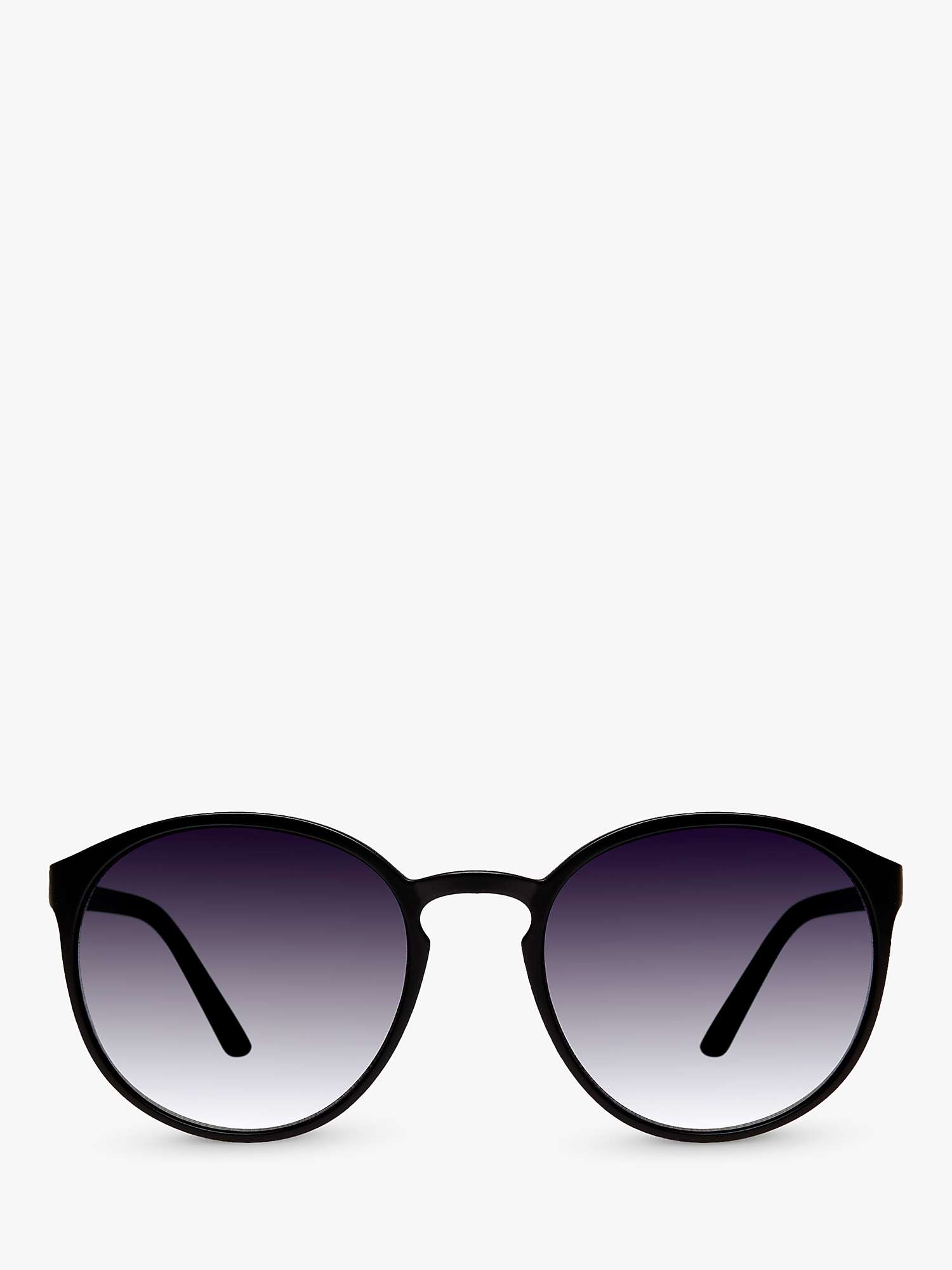 Buy Le Specs L5000170 Unisex Round Sunglasses, Black/Grey Gradient Online at johnlewis.com