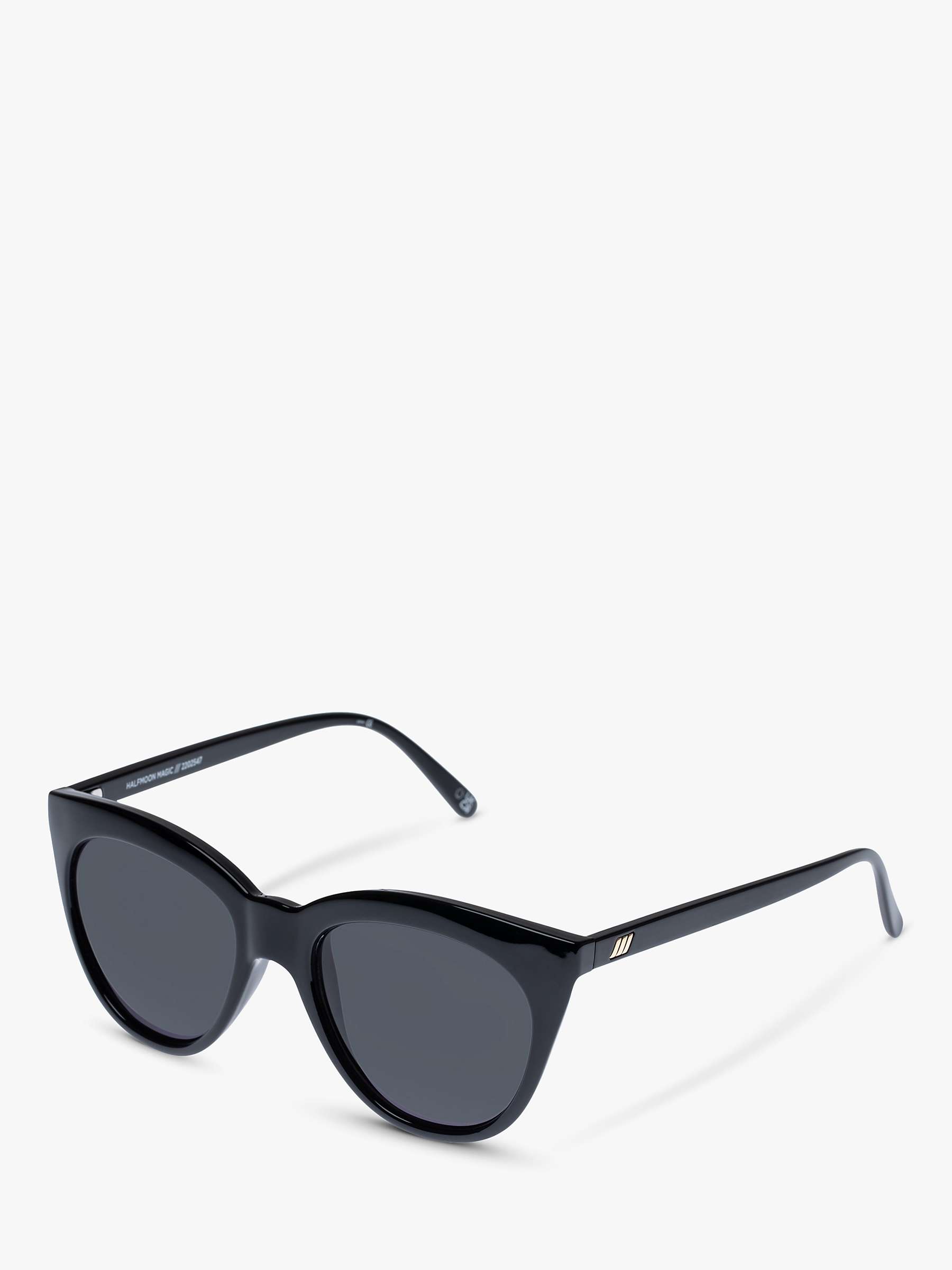 Buy Le Specs L5000168 Women's Half Moon Magic Cat's Eye Sunglasses, Black Online at johnlewis.com