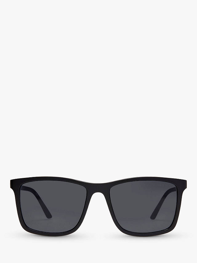 Le Specs L5000181 Men's Master Tamers Rectangular Sunglasses, Black/Grey