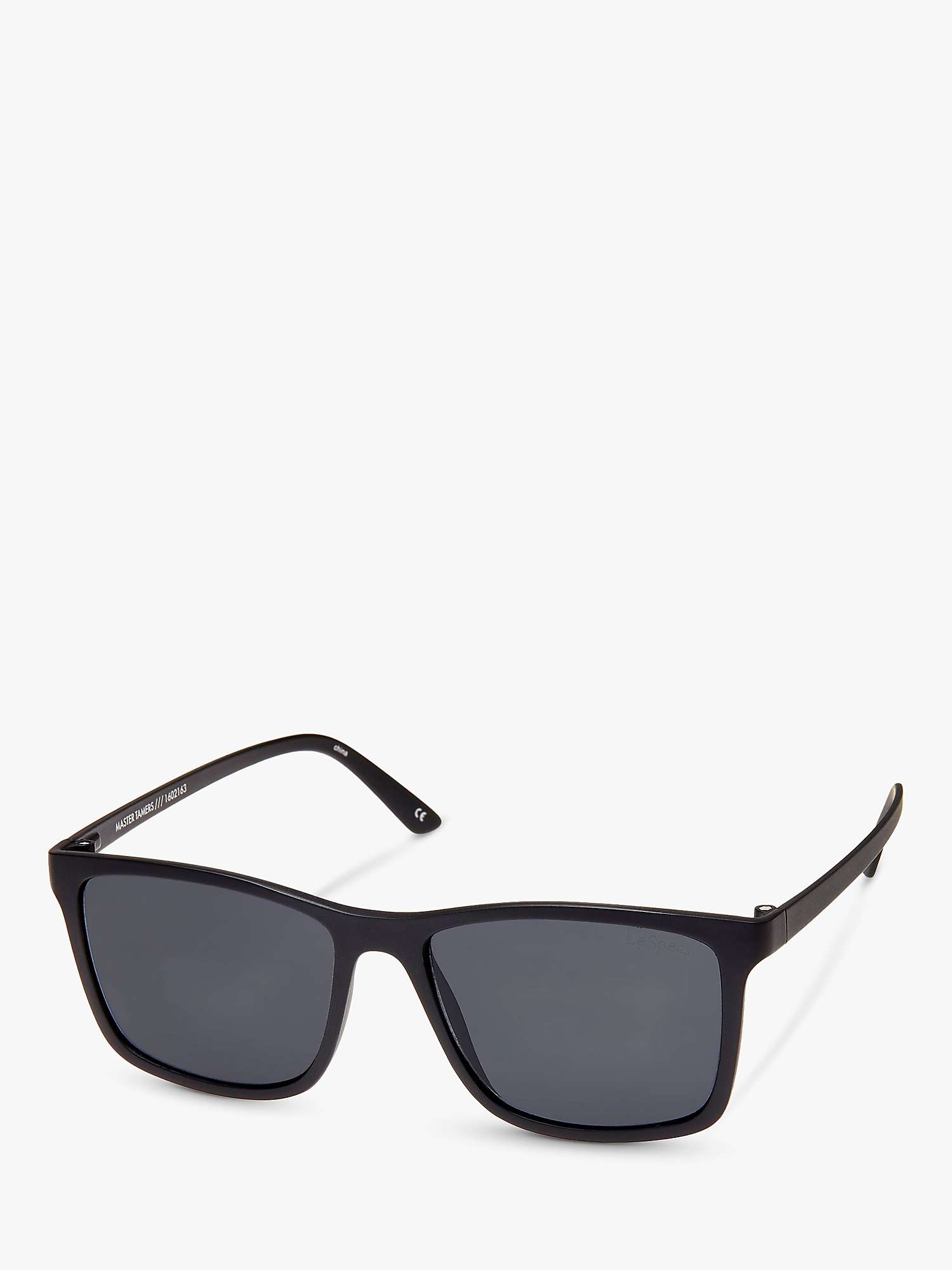 Buy Le Specs L5000181 Men's Master Tamers Rectangular Sunglasses, Black/Grey Online at johnlewis.com