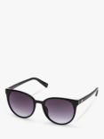 Le Specs L5000145 Women's Armada Round Sunglasses, Black/Purple Gradient
