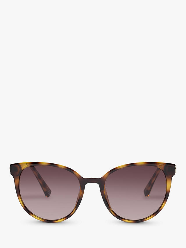 Le Specs L5000172 Women's Contention Oval Sunglasses, Tortoise/Brown Gradient