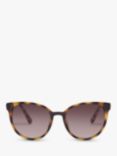 Le Specs L5000172 Women's Contention Oval Sunglasses, Tortoise/Brown Gradient