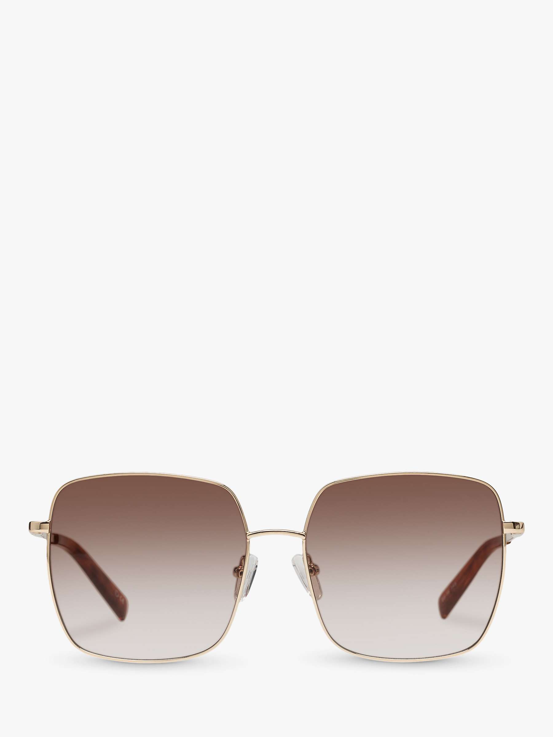 Buy Le Specs L5000184 Women's The Cherished Square Sunglasses, Gold/Brown Gradient Online at johnlewis.com
