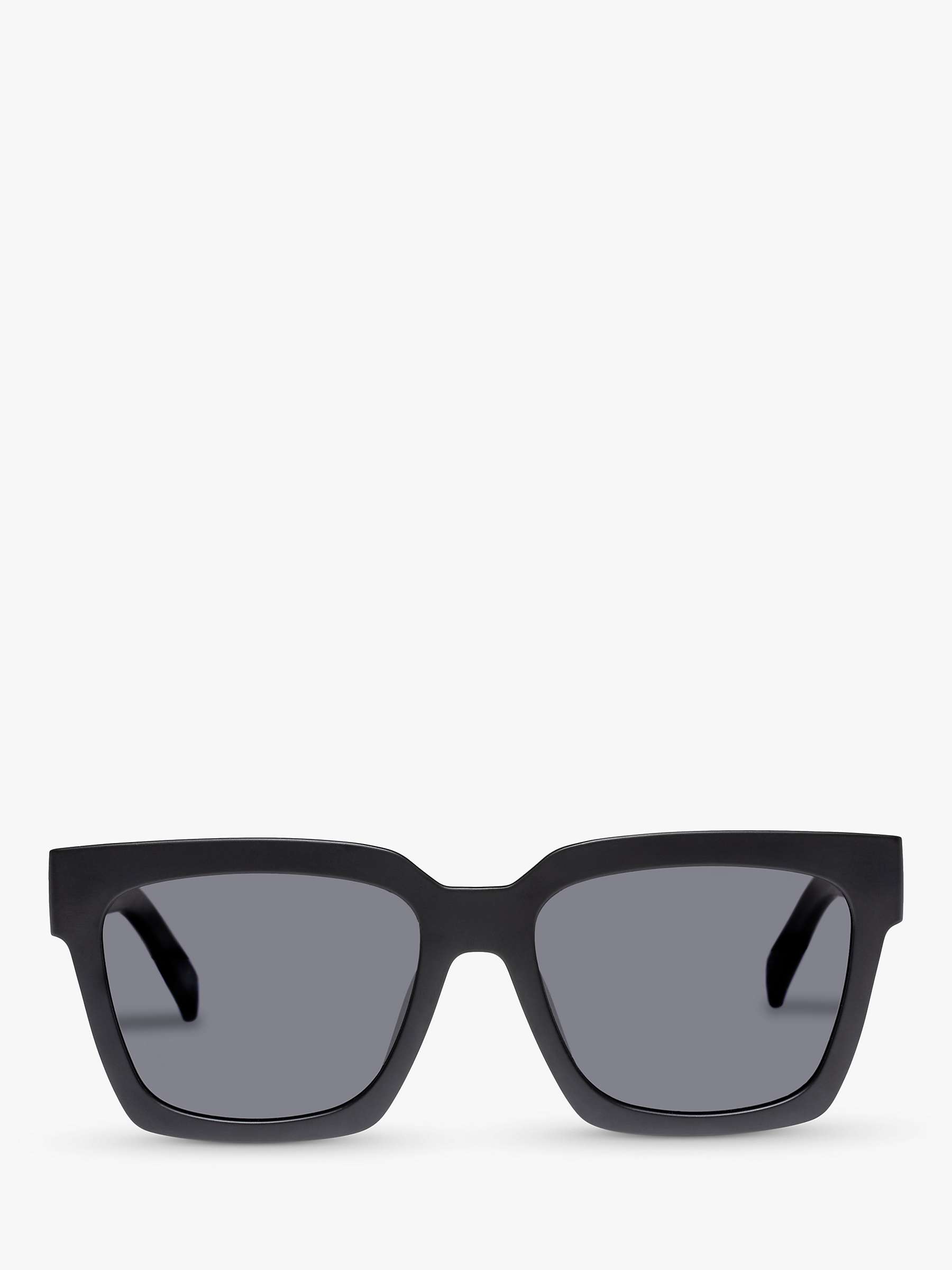 Buy Le Specs L5000178 Unisex Weekend Riot Polarised D-Frame Sunglasses, Black/Grey Online at johnlewis.com