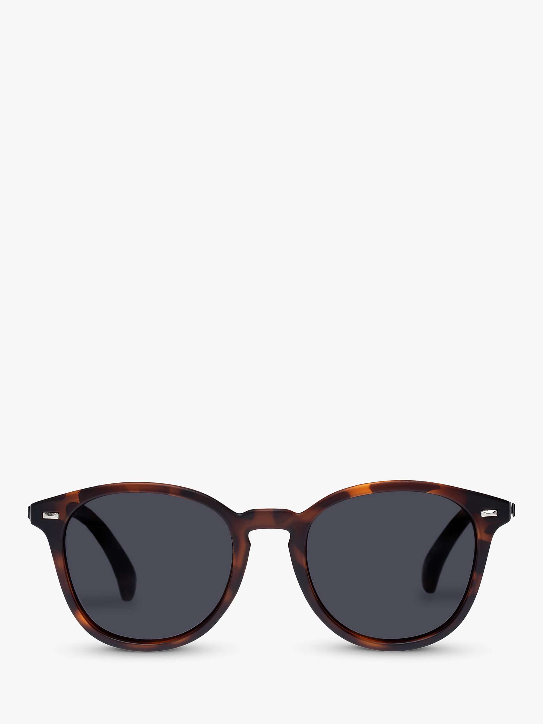 Buy Le Specs L5000144 Unisex Bandwagon Polarised Round Sunglasses, Tortoise/Black Online at johnlewis.com