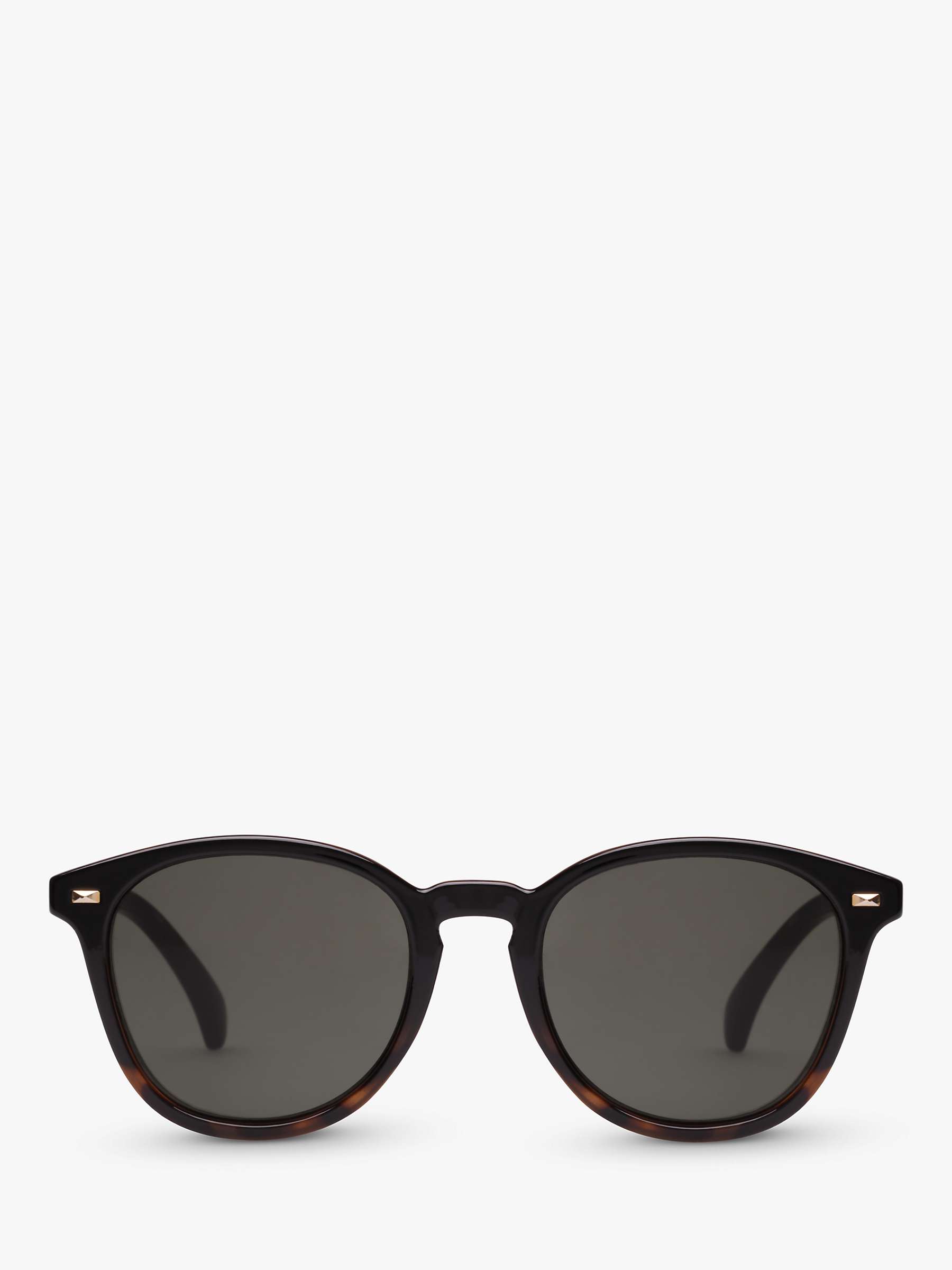 Le Specs Unisex Bandwagon Round Sunglasses, Tortoise/Grey L5000166 at ...