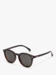 Le Specs Unisex Bandwagon Round Sunglasses, Tortoise/Grey L5000166