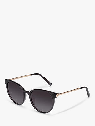 Le Specs L5000180 Women's Contention Polarised Oval Sunglasses, Grey ...