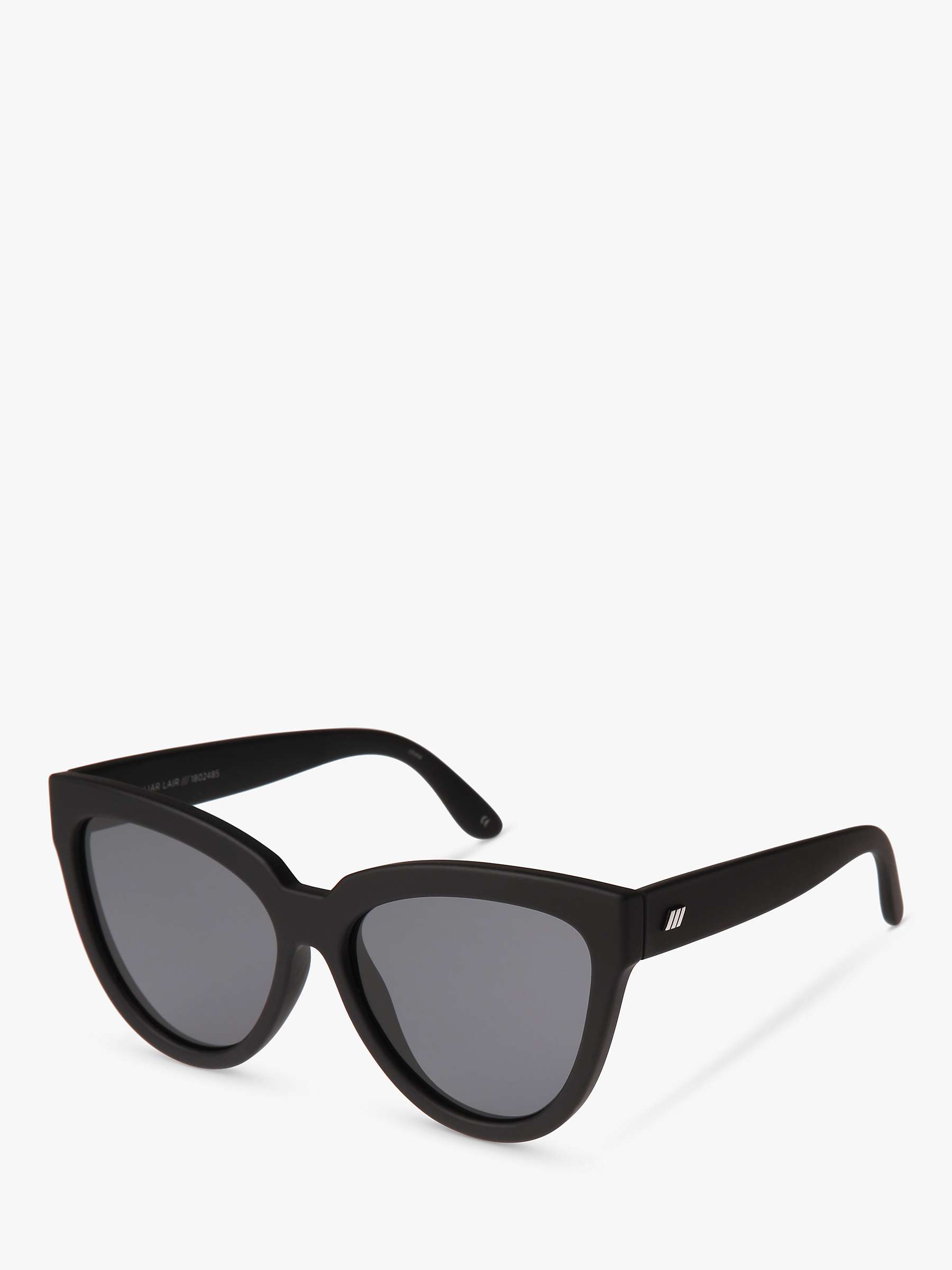 Buy Le Specs L5000146 Women's Liar Lair Polarised Cat's Eye Sunglasses, Black Online at johnlewis.com