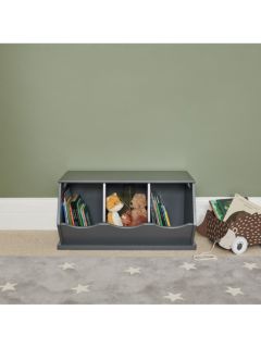 Great Little Trading Co Triple Stacking Storage Trunk, Charcoal