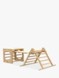 TP Toys Active-Tots Pikler Style Wooden Climbing Triangle, Cube & Slide