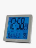 Acctim Axel Radio Controlled Digital LCD Alarm Clock, Grey