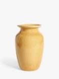 John Lewis Reactive Glaze Stoneware Urn Vase, H26.5cm, Yellow